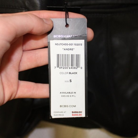 BCBG “Andre” Leather Shorts - Picture 3 of 3